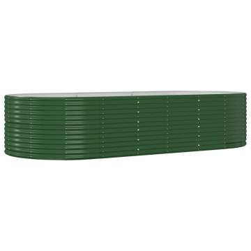 Garden Raised Bed Green 291x140x68 cm - Durable Steel Planter