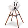 CHILDHOME Evolu 2 High Chair - 2-in-1 Adjustable Feeding Chair