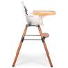 CHILDHOME Evolu 2 High Chair - 2-in-1 Adjustable Feeding Chair