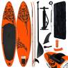 Inflatable Stand Up Paddleboard Set 366x76x15 cm Orange Colour orange Size 366 x 76 x 15 cm 