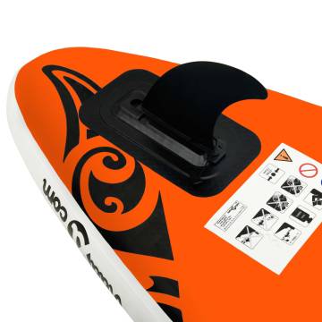 Inflatable Stand Up Paddleboard Set - 366x76 cm, Orange