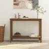 Console Table Honey Brown 110x40x80 cm Solid Wood Pine