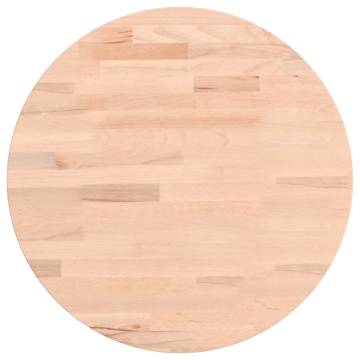 Round Solid Wood Beech Table Top Ø40x4 cm - Hipomarket