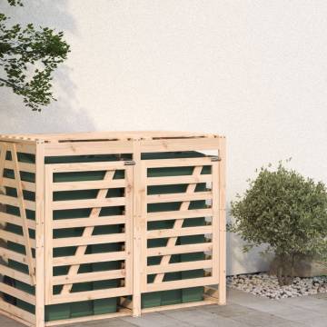 Wheelie Bin Storage Extension - Solid Pine Wood | HipoMarket