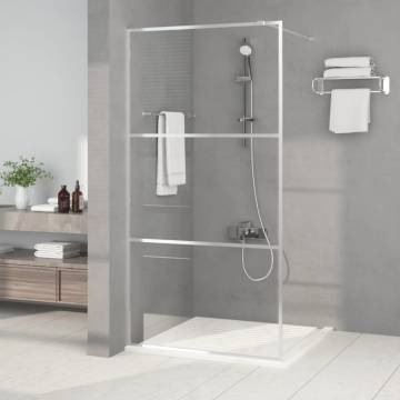 Modern Walk-in Shower Wall 100x195 cm Clear ESG Glass