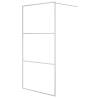 Modern Walk-in Shower Wall 100x195 cm Clear ESG Glass