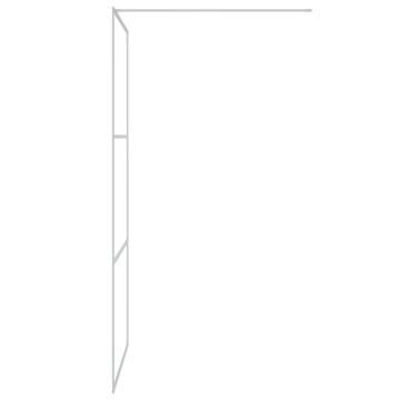 Modern Walk-in Shower Wall 100x195 cm Clear ESG Glass