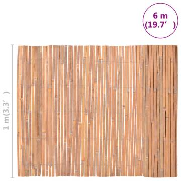 Bamboo Fence 100x600 cm | Perfect for Outdoor Decor