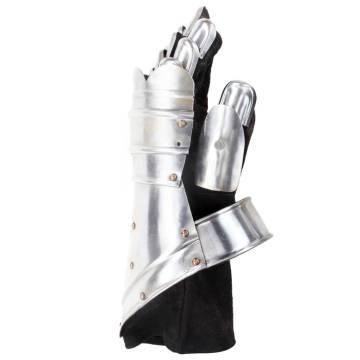 Medieval Knight Gauntlets Replica LARP - Silver Steel Armor