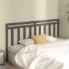 Stylish Grey Pine Bed Headboard | 186x4x100 cm