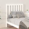 Stylish White Bed Headboard - Solid Pine Wood 96x6x101 cm