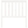 Stylish White Bed Headboard - Solid Pine Wood 96x6x101 cm