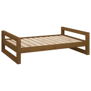 Dog Bed Honey Brown - Solid Pine Wood | HipoMarket