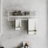 Stylish White Towel Rack 95x25x22 cm - Space Saver