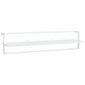 Stylish White Towel Rack 95x25x22 cm - Space Saver