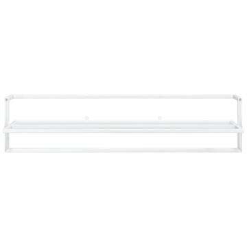 Stylish White Towel Rack 95x25x22 cm - Space Saver