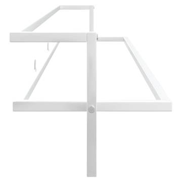 Stylish White Towel Rack 95x25x22 cm - Space Saver