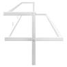 Stylish White Towel Rack 95x25x22 cm - Space Saver