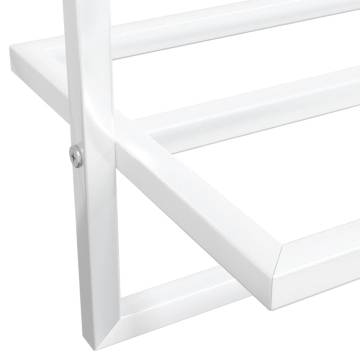 Stylish White Towel Rack 95x25x22 cm - Space Saver