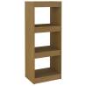 Honey Brown Book Cabinet & Room Divider - 40x30x103.5 cm