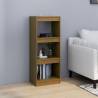 Honey Brown Book Cabinet & Room Divider - 40x30x103.5 cm