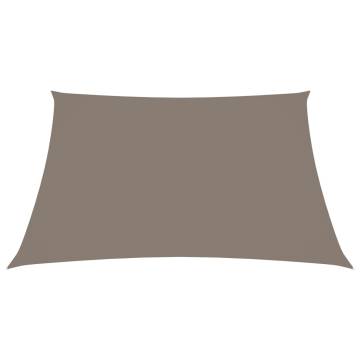 Sunshade Sail Oxford Fabric Square 4x4m Taupe - Protect from Sun & Rai