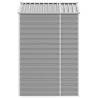 Light Grey Garden Shed - 191x130x198 cm Galvanised Steel