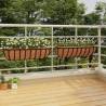 Wall Troughs 2 Pcs with Coco Liners - Stylish Planters