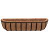 Wall Troughs 2 Pcs with Coco Liners - Stylish Planters