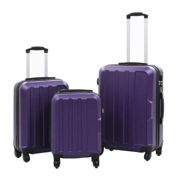 Purple Hardcase Trolley Set - 3 Pcs Lightweight & Durable