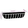 Wall Troughs 2 Pcs with Coco Liners - Stylish Planters