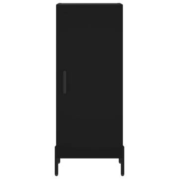 Stylish Highboard in Black - Engineered Wood | HipoMarket