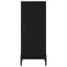 Stylish Highboard in Black - Engineered Wood | HipoMarket