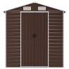 Garden Shed Brown 191x470x198 cm | Galvanised Steel Storage