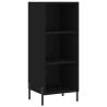 Stylish Highboard Black | 34.5x34x180 cm Engineered Wood