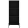 Stylish Highboard Black | 34.5x34x180 cm Engineered Wood