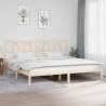 Bed Frame Solid Wood Pine 200x200 cm Colour natural Size 200 x 200 cm 