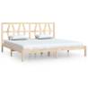 Solid Wood Pine Bed Frame 200x200 cm | HipoMarket UK