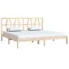 Solid Wood Pine Bed Frame 200x200 cm | HipoMarket UK