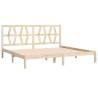 Solid Wood Pine Bed Frame 200x200 cm | HipoMarket UK