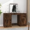 Dressing Table with LED Smoked Oak 130x50x132.5 cm Colour smoked oak Quantity in Package 1 