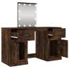 Dressing Table with LED in Smoked Oak - Stylish & Practical