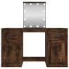 Dressing Table with LED in Smoked Oak - Stylish & Practical