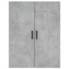 Highboard Concrete Grey 69.5x34x180 cm | Stylish Storage Solution