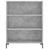 Highboard Concrete Grey 69.5x34x180 cm | Stylish Storage Solution