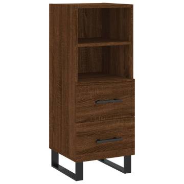 Stylish Highboard Brown Oak - Durable Engineered Wood | HipoMarket