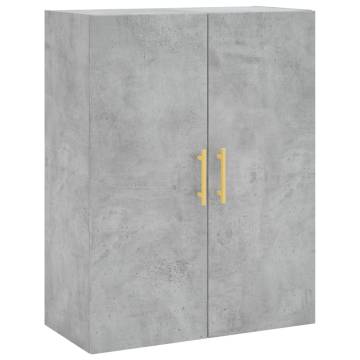 Stylish Highboard in Concrete Grey | Durable Engineered Wood