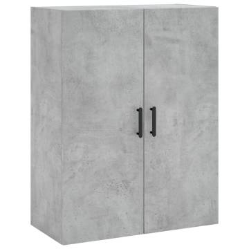 Wall Mounted Cabinets 2 pcs Concrete Grey - Stylish Storage