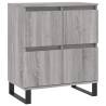 Stylish 3-Piece Grey Sonoma Sideboards - Durable & Functional