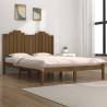 Bed Frame Honey Brown Solid Wood Pine 200x200 cm Colour honey brown Size 200 x 200 cm 